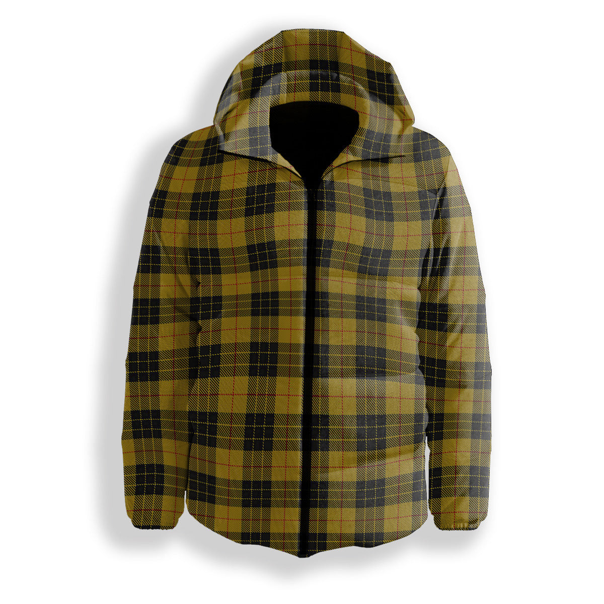 ScotsTee Shop Scottish McLeod of Lewis Ancient Premium Tartan Down Jacket Winter White Duck Down Plaid