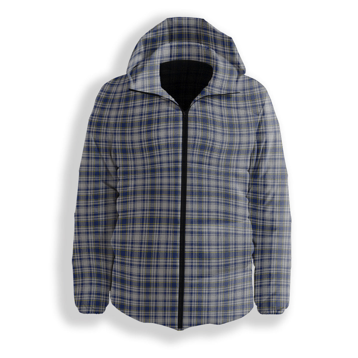 ScotsTee Shop Scottish Yorkshire, The Spirit of Premium Tartan Down Jacket Winter White Duck Down Plaid