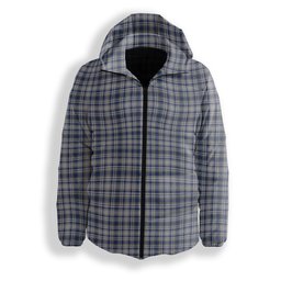 ScotsTee Shop Scottish Yorkshire, The Spirit of Premium Tartan Down Jacket Winter White Duck Down Plaid