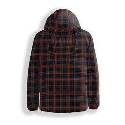 ScotsTee Shop Scottish York Region Pipe Band Premium Tartan Down Jacket Winter White Duck Down Plaid