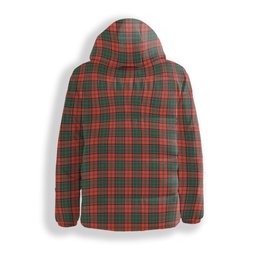 ScotsTee Shop Scottish Stewart of Appin Ancient Premium Tartan Down Jacket Winter White Duck Down Plaid