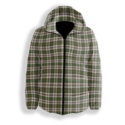 ScotsTee Shop Scottish Hay Dress Modern Premium Tartan Down Jacket Winter White Duck Down Plaid