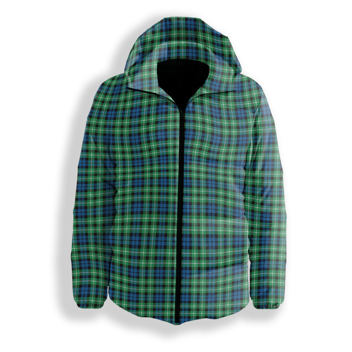 ScotsTee Shop Scottish Graham of Montrose Ancient Premium Tartan Down Jacket Winter White Duck Down Plaid