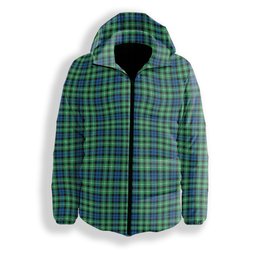 ScotsTee Shop Scottish Graham of Montrose Ancient Premium Tartan Down Jacket Winter White Duck Down Plaid