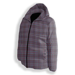 ScotsTee Shop Scottish Royal Canadian Air Force Ancient Premium Tartan Down Jacket Winter White Duck Down Plaid