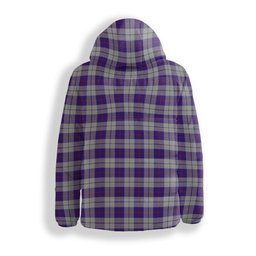 ScotsTee Shop Scottish MacRae Dress Purple 1 Premium Tartan Down Jacket Winter White Duck Down Plaid