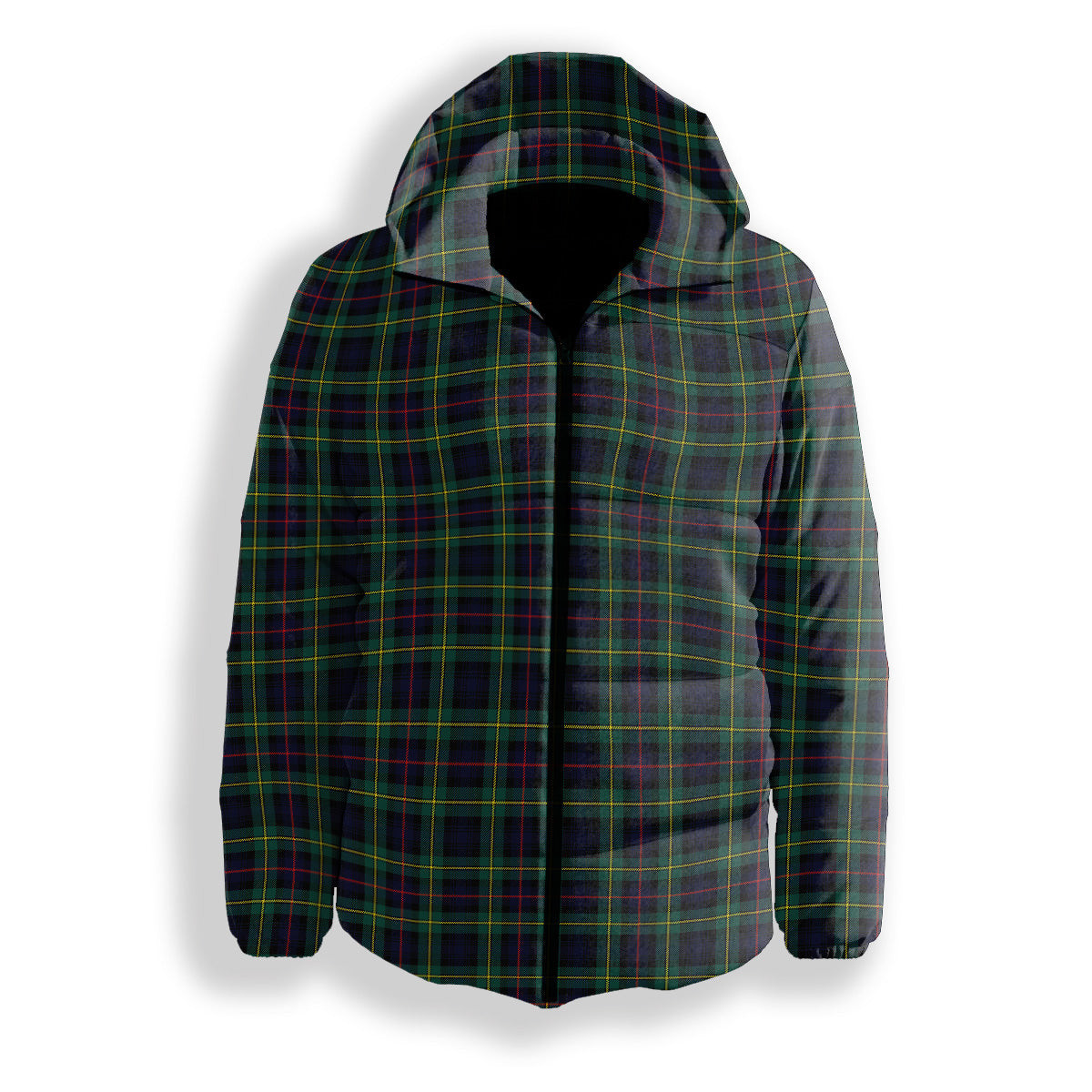 ScotsTee Shop Scottish MacLeod of Skye Modern Premium Tartan Down Jacket Winter White Duck Down Plaid