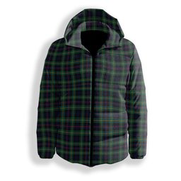 ScotsTee Shop Scottish MacLeod of Skye Modern Premium Tartan Down Jacket Winter White Duck Down Plaid