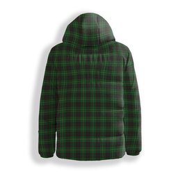 ScotsTee Shop Scottish MacAuley of Lewis Premium Tartan Down Jacket Winter White Duck Down Plaid