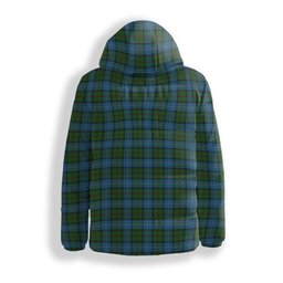 ScotsTee Shop Scottish MacLeod of Assynt Premium Tartan Down Jacket Winter White Duck Down Plaid