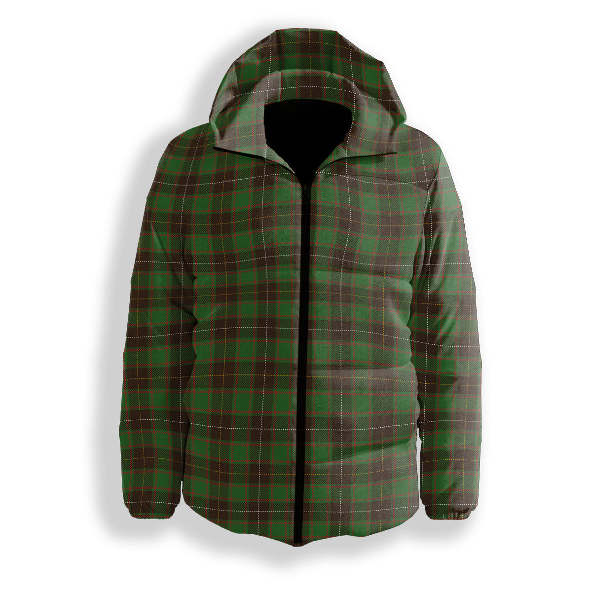 ScotsTee Shop Scottish McFie Hunting Ancient Premium Tartan Down Jacket Winter White Duck Down Plaid