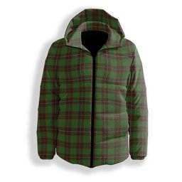 ScotsTee Shop Scottish McFie Hunting Ancient Premium Tartan Down Jacket Winter White Duck Down Plaid
