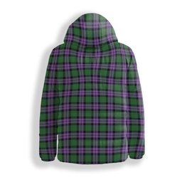ScotsTee Shop Scottish MacArthur of Milton Ancient Premium Tartan Down Jacket Winter White Duck Down Plaid