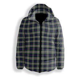 ScotsTee Shop Scottish McLeod Of Californian Premium Tartan Down Jacket Winter White Duck Down Plaid