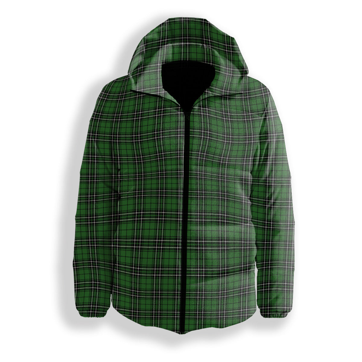 ScotsTee Shop Scottish McLean of Duart Hunting Ancient Premium Tartan Down Jacket Winter White Duck Down Plaid