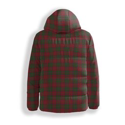 ScotsTee Shop Scottish Stewart of Appin Premium Tartan Down Jacket Winter White Duck Down Plaid