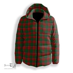 ScotsTee Shop Scottish Turnbull Dress Premium Tartan Down Jacket Winter White Duck Down Plaid