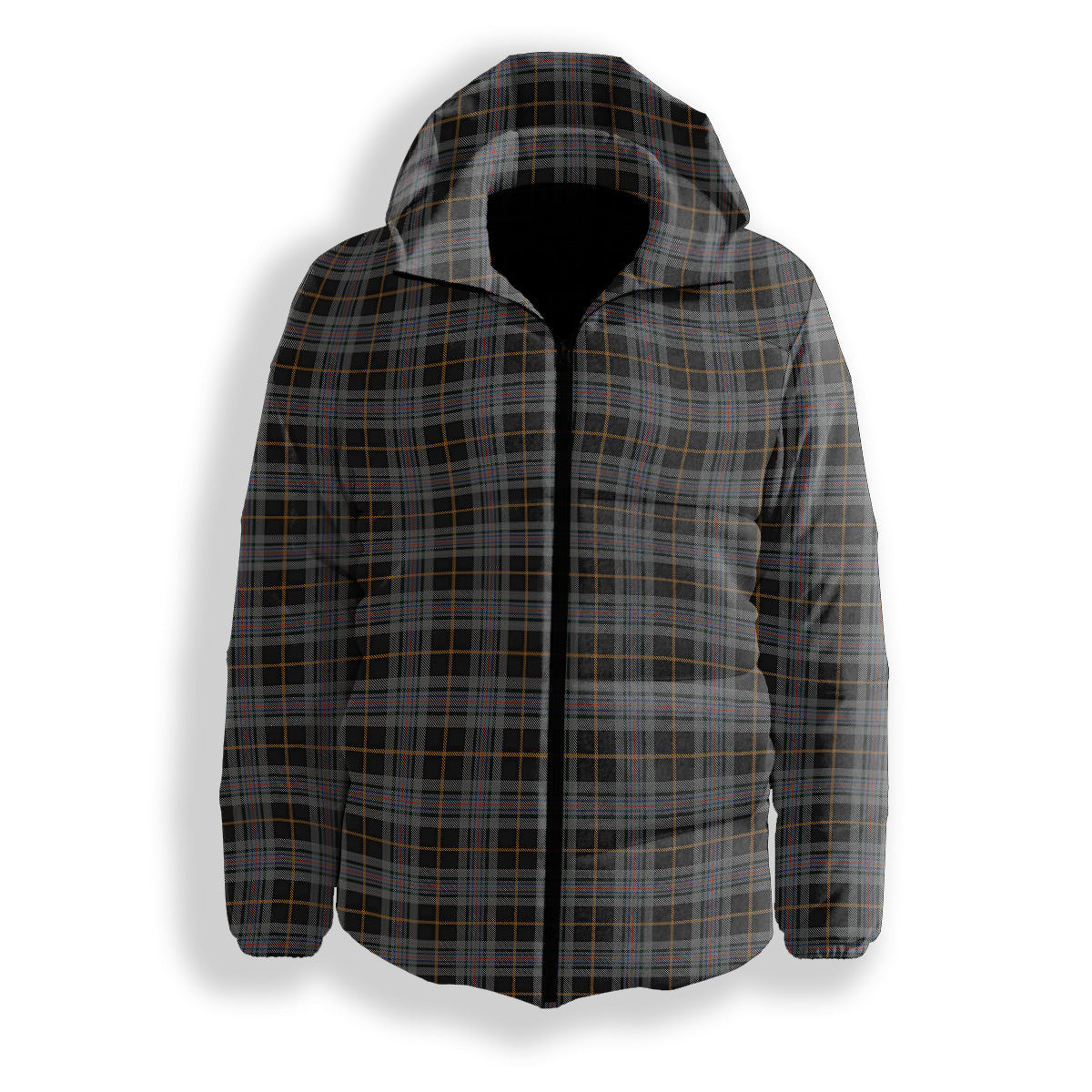 ScotsTee Shop Scottish Turnbull, Dress Bruce Premium Tartan Down Jacket Winter White Duck Down Plaid