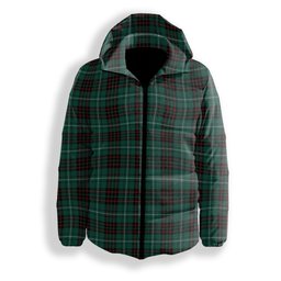 ScotsTee Shop Scottish McAulay of Lewis Modern Premium Tartan Down Jacket Winter White Duck Down Plaid