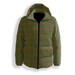 ScotsTee Shop Scottish McAlister of Glenbarr Hunting Modern Premium Tartan Down Jacket Winter White Duck Down Plaid