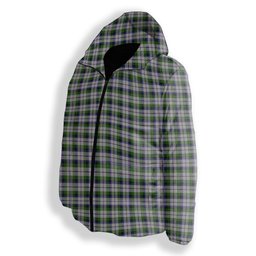 ScotsTee Shop Scottish MacNachten Dress Premium Tartan Down Jacket Winter White Duck Down Plaid