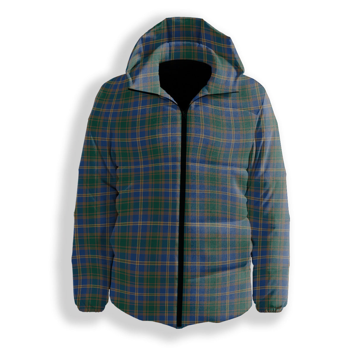 ScotsTee Shop Scottish Strange of Balkaskie Modern Premium Tartan Down Jacket Winter White Duck Down Plaid