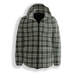 ScotsTee Shop Scottish Tailyour Dress 2 Premium Tartan Down Jacket Winter White Duck Down Plaid