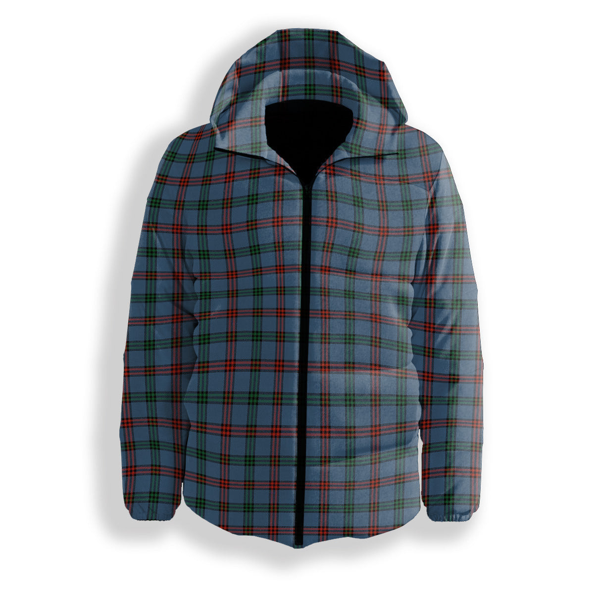 ScotsTee Shop Scottish Montgomery of Ayrshire Ancient Premium Tartan Down Jacket Winter White Duck Down Plaid