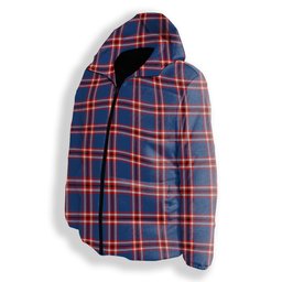 ScotsTee Shop Scottish Laing of Archiestown Modern Premium Tartan Down Jacket Winter White Duck Down Plaid