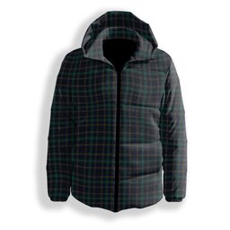 ScotsTee Shop Scottish Hope Vere Modern Clan Premium Tartan Down Jacket Winter White Duck Down Plaid
