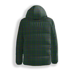 ScotsTee Shop Scottish Moncrieff of Atholl Premium Tartan Down Jacket Winter White Duck Down Plaid
