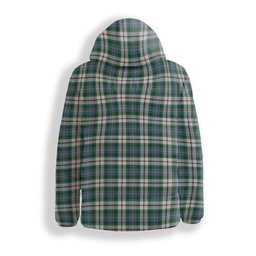 ScotsTee Shop Scottish MacLeod Of Californian Ancient Premium Tartan Down Jacket Winter White Duck Down Plaid