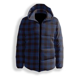 ScotsTee Shop Scottish Home Vestiarium Scoticum Premium Tartan Down Jacket Winter White Duck Down Plaid