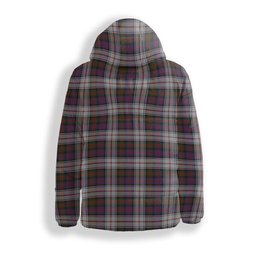 ScotsTee Shop Scottish McDonald Dress Modern Premium Tartan Down Jacket Winter White Duck Down Plaid