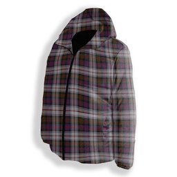 ScotsTee Shop Scottish McDonald Dress Modern Premium Tartan Down Jacket Winter White Duck Down Plaid