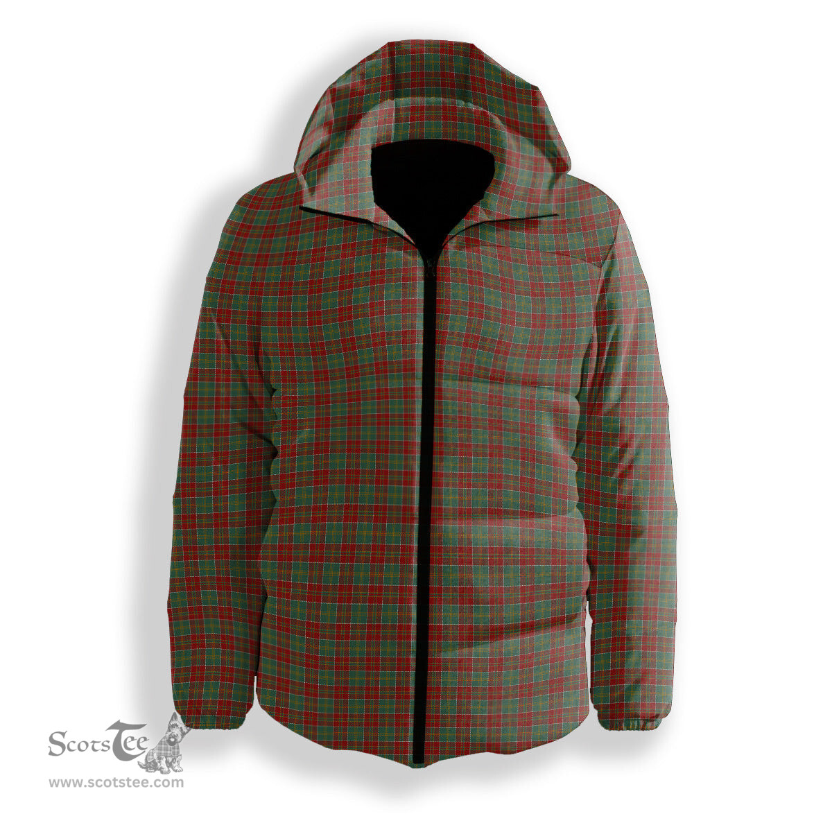 ScotsTee Shop Scottish McDonald of Kingsburgh Premium Tartan Down Jacket Winter White Duck Down Plaid