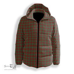 ScotsTee Shop Scottish McDonald of Kingsburgh Premium Tartan Down Jacket Winter White Duck Down Plaid