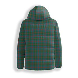 ScotsTee Shop Scottish Robertson of Struan Ancient Premium Tartan Down Jacket Winter White Duck Down Plaid
