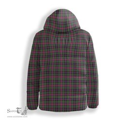 ScotsTee Shop Scottish Graham of Airth Ancient Premium Tartan Down Jacket Winter White Duck Down Plaid