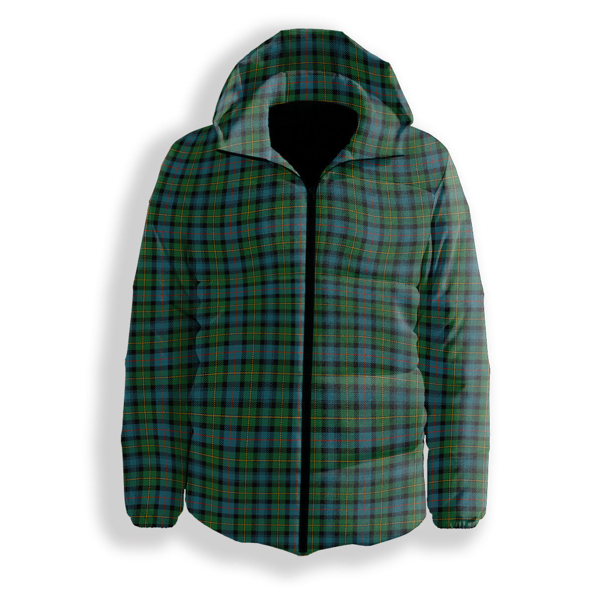 ScotsTee Shop Scottish MacLeod of Skye Ancient Premium Tartan Down Jacket Winter White Duck Down Plaid