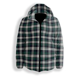ScotsTee Shop Scottish Graham Dress Modern Premium Tartan Down Jacket Winter White Duck Down Plaid