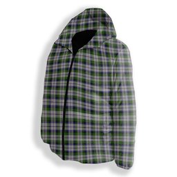 ScotsTee Shop Scottish MacCracken Dress Premium Tartan Down Jacket Winter White Duck Down Plaid