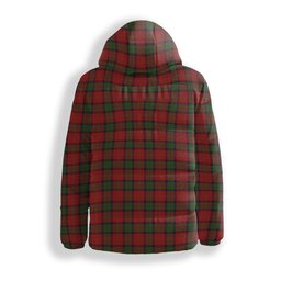 ScotsTee Shop Scottish McPherson of Cluny Premium Tartan Down Jacket Winter White Duck Down Plaid