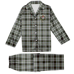 ScotsTee Shop Scottish Tailyour Dress 2 Crest Tartan Pajama Satin Velvet Flannel Pajama Set
