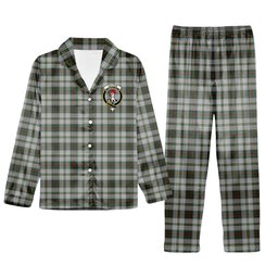 ScotsTee Shop Scottish Tailyour Dress 2 Crest Tartan Pajama Satin Velvet Flannel Pajama Set
