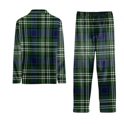 ScotsTee Shop Scottish Swinton Crest Tartan Pajama Satin Velvet Flannel Pajama Set