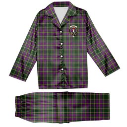 ScotsTee Shop Scottish Tailyour Crest Tartan Pajama Satin Velvet Flannel Pajama Set