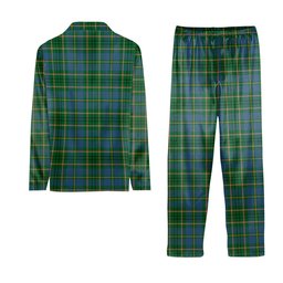 ScotsTee Shop Scottish Taylor Ancient Crest Tartan Pajama Satin Velvet Flannel Pajama Set