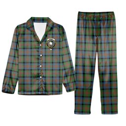 ScotsTee Shop Scottish Tennant Ancient Crest Tartan Pajama Satin Velvet Flannel Pajama Set