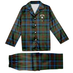 ScotsTee Shop Scottish Tennant 2 Crest Tartan Pajama Satin Velvet Flannel Pajama Set